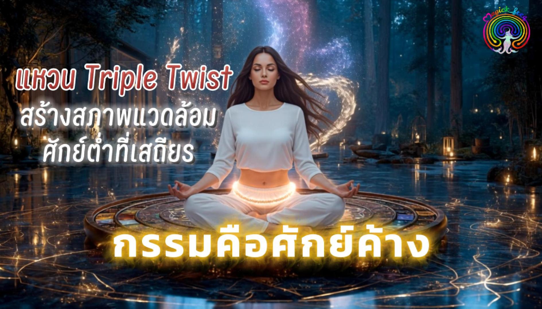 กรรมคือศักย์ค้าง Triple Twist แหวนพลังงานบำบัด กับกฎไหลสู่สมดุล ฟิสิกส์ของความสงบ