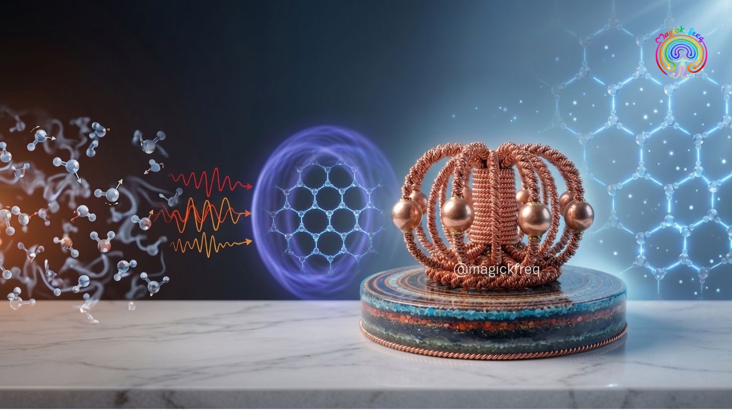 Orgononic™ Harmonizer เปลี่ยนมวลอากาศ ให้เป็นโครงสร้างผลึกได้อย่างไร?